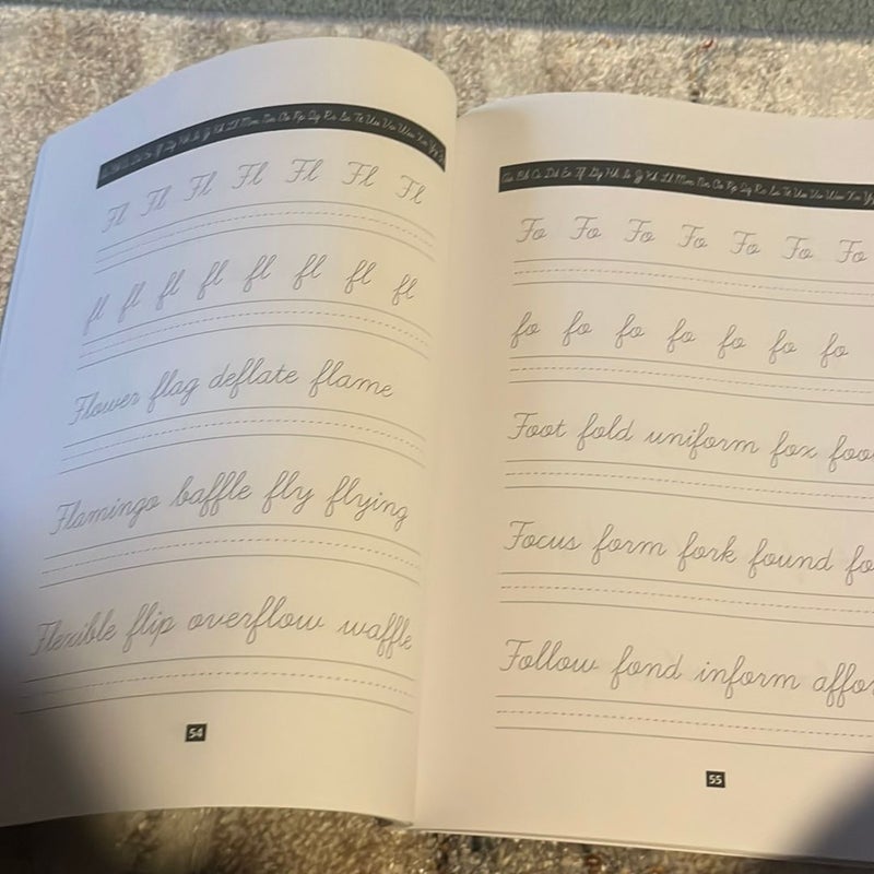 Cursive Letter Blends Handwriting Practice Workbook