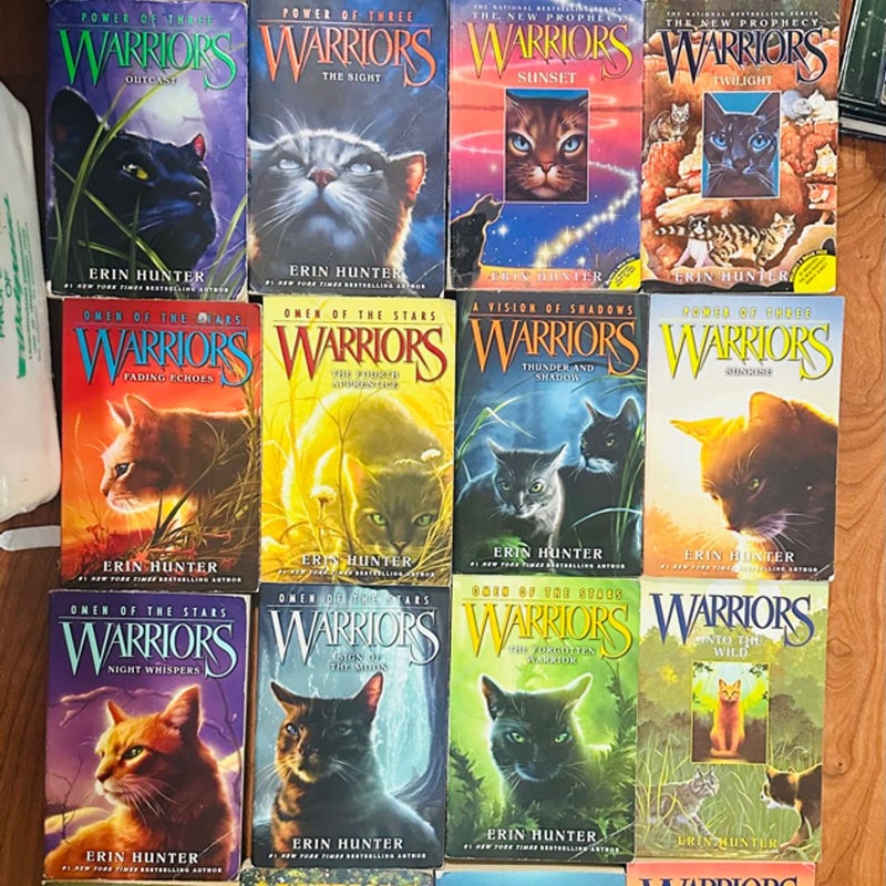 Huge Lot of 20 Warriors (Cat) Series by Erin Hunter