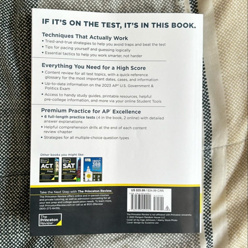 Princeton Review AP U. S. Government and Politics Premium Prep 2023