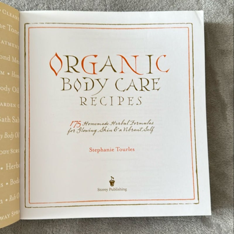 Organic Body Care Recipes