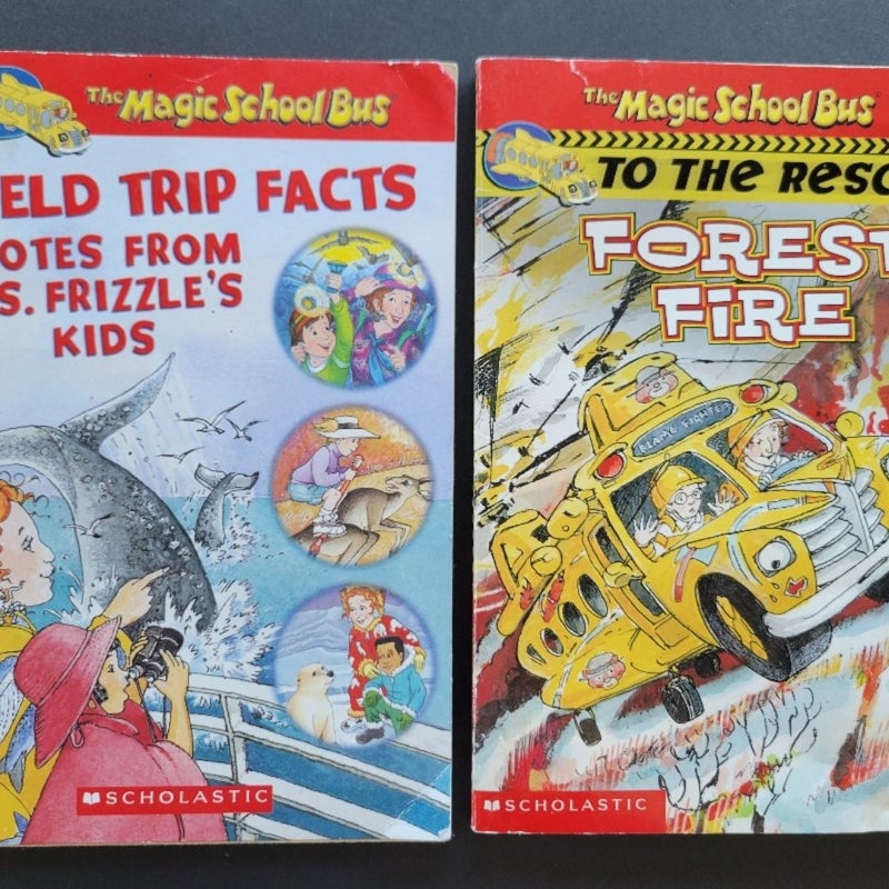 THE MAGIC SCHOOL BUS LOT OF 12 VINTAGE PBS TV 1990s SCHOLASTIC CHAPTER BOOKS RE