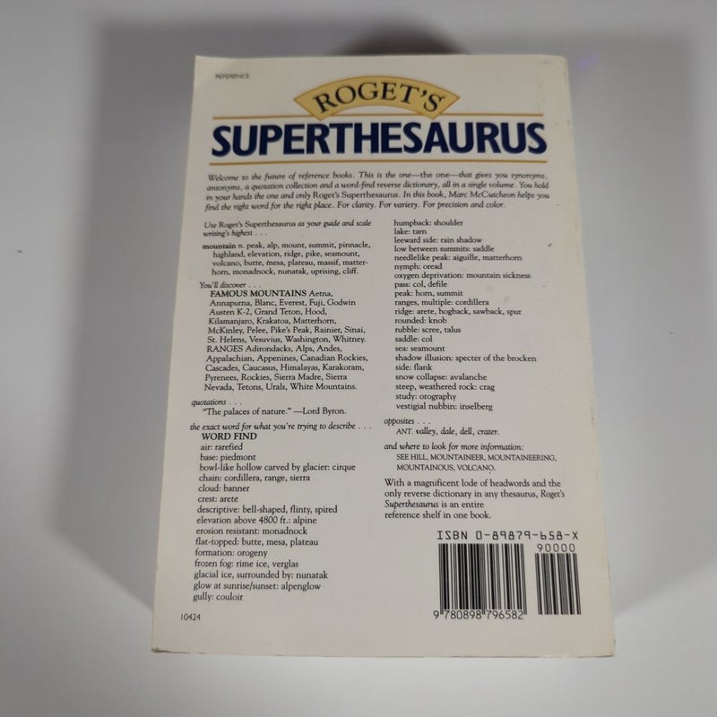 Roget's Superthesaurus