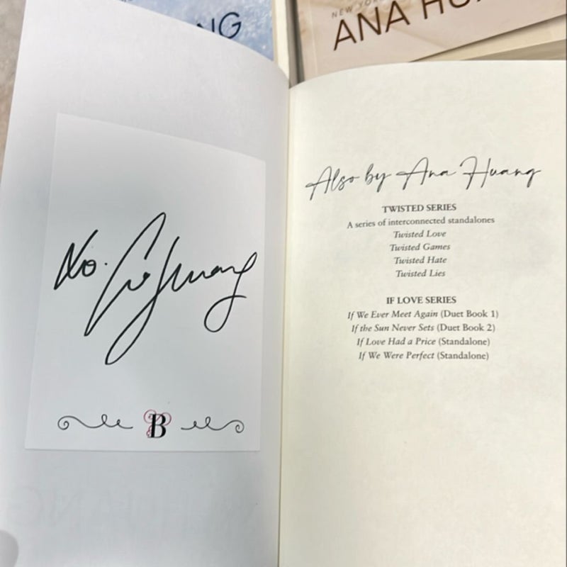 SIGNED EDITIONS - TWISTED SERIES - ANA HUANG