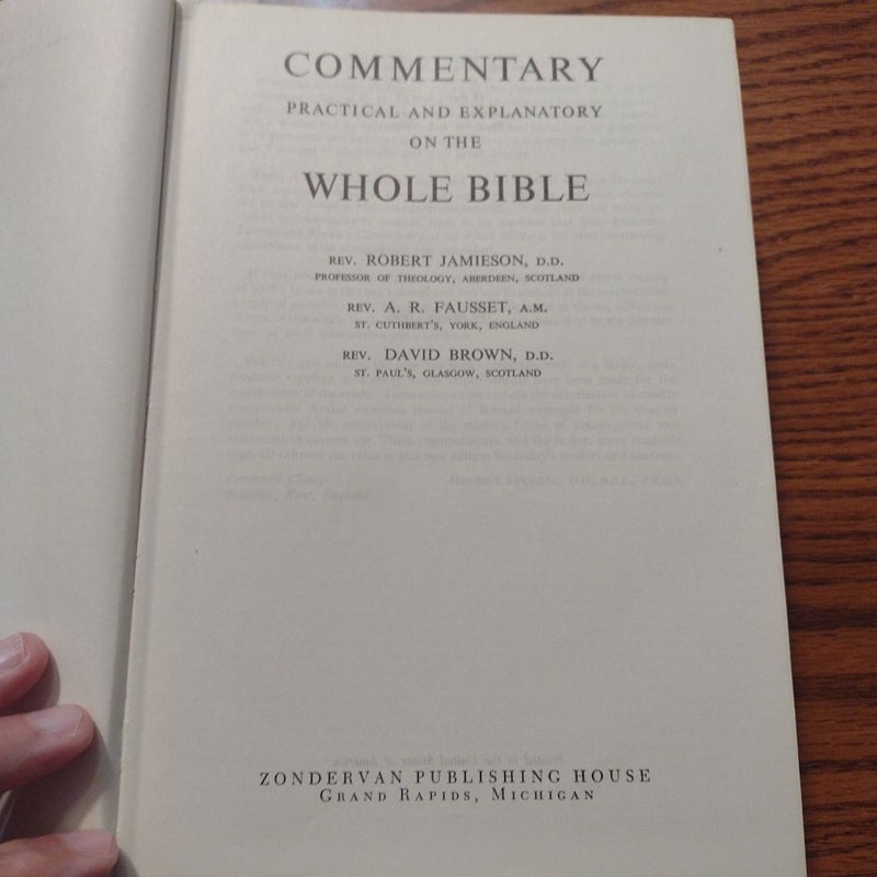 Commentary Practical and Explanatory on the Whole Bible