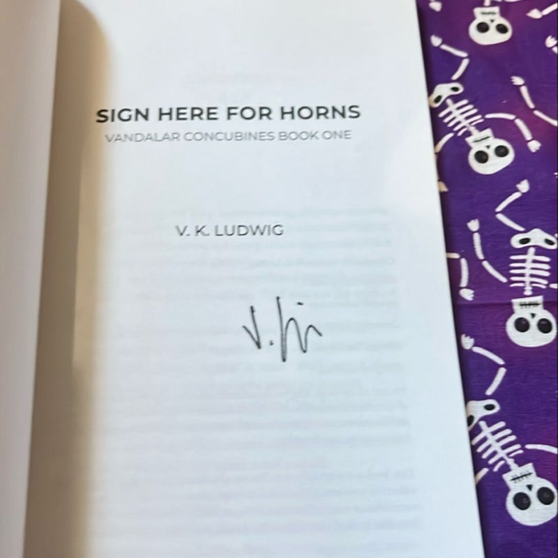 Sign Here for Horns