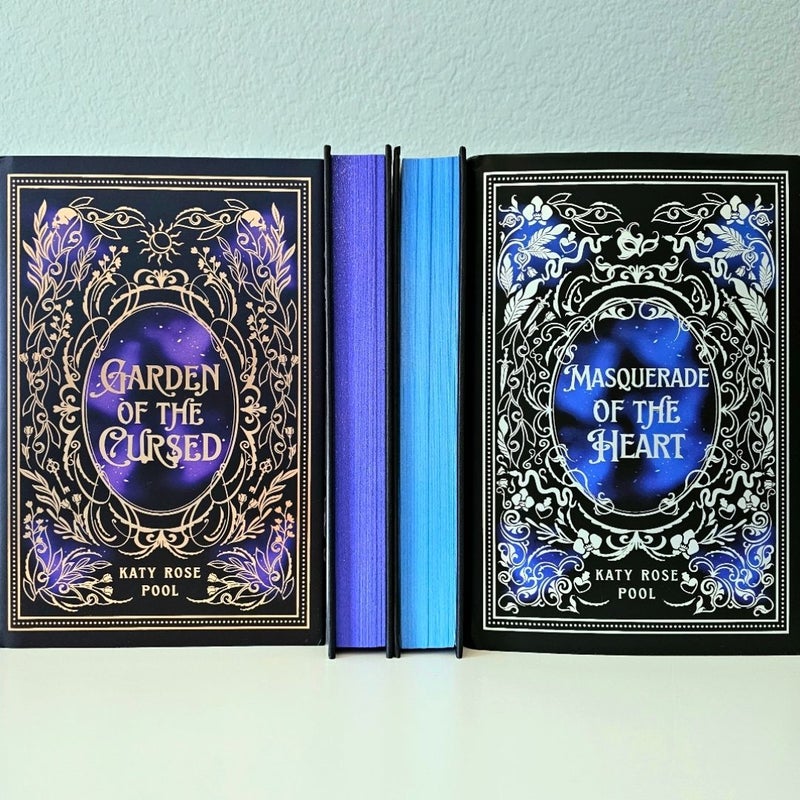 Garden Of The Cursed & Masquerade Of The Heart SIGNED by Katy Rose Pool OwlCrate Special Edition NEW