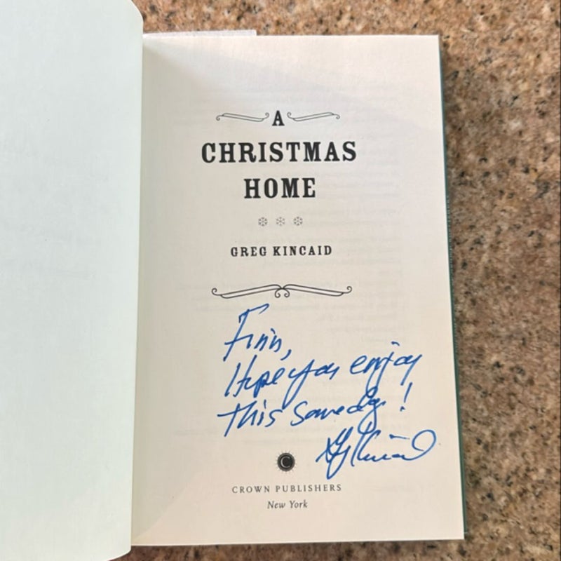 A Christmas Home (Signed/First Ed)