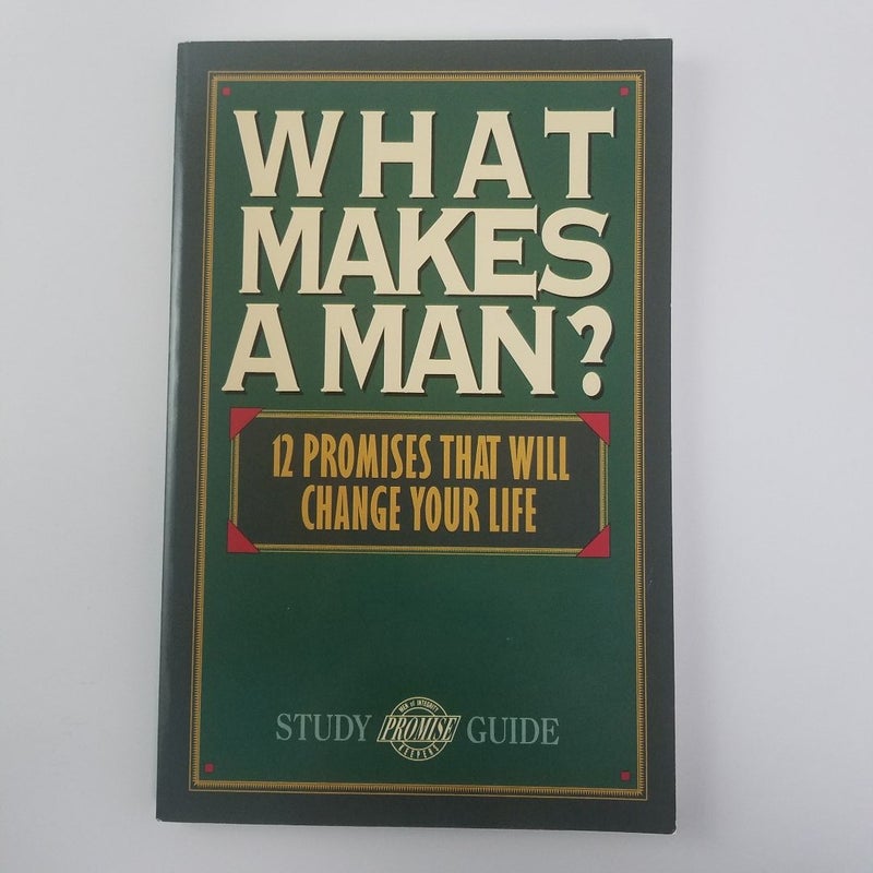 What Makes a Man? Hardcover + Study Guide -- 2 book bundle