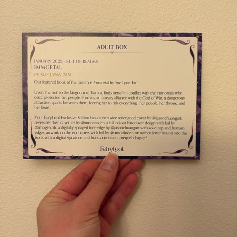 Immortal (Fairyloot)