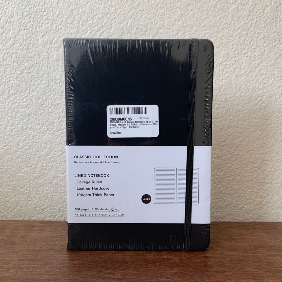 EMOMAS Black Lined Hardcover Journal Notebook by N/A, Hardcover ...