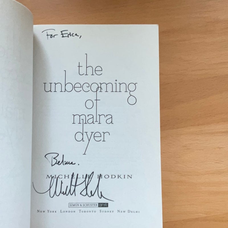 The Unbecoming of Mara Dyer (signed)