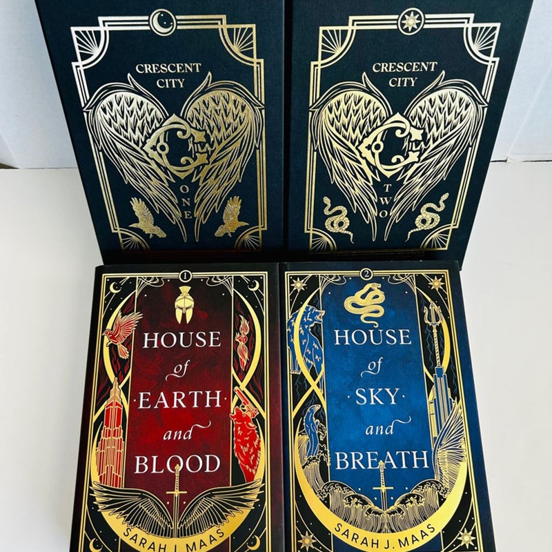 Fairyloot Crescent City Set House of Earth and Blood Sky Breath Sarah J. Maas