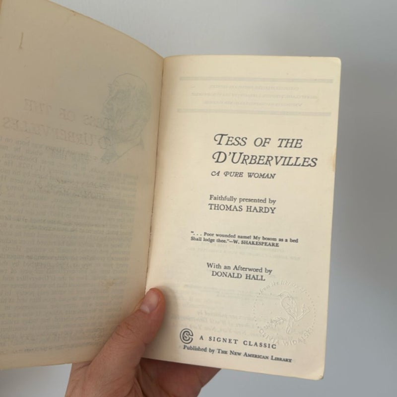 Tess of the D’Urbervilles VINTAGE