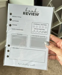 Probably Smut Book Review Sheets