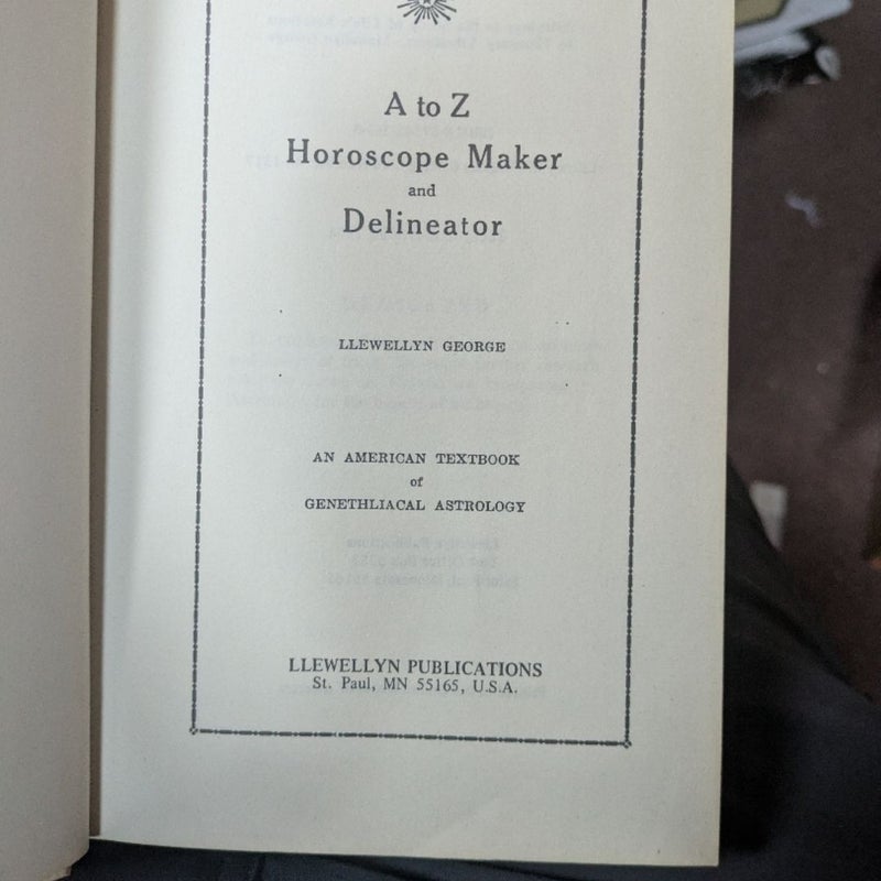 A to Z Horoscope Maker and Delineator