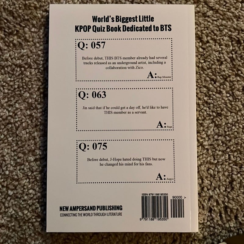 K-POP BTS  Quiz Book