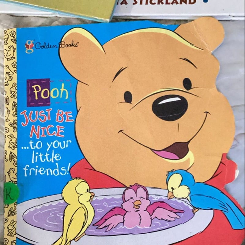 Pooh just be nice to your little friends 