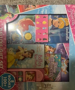 Disney princess deluxe gift set 8 books and 100+ stickers