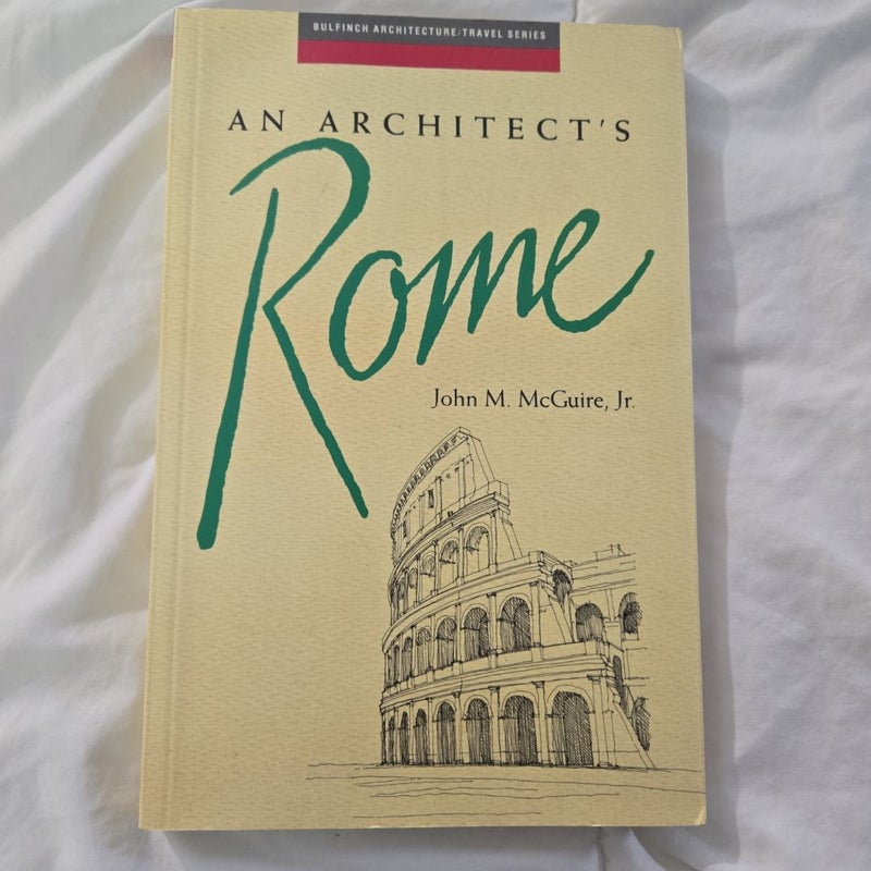 An Architect 's Rome by John M McGuire Jr paperback VG