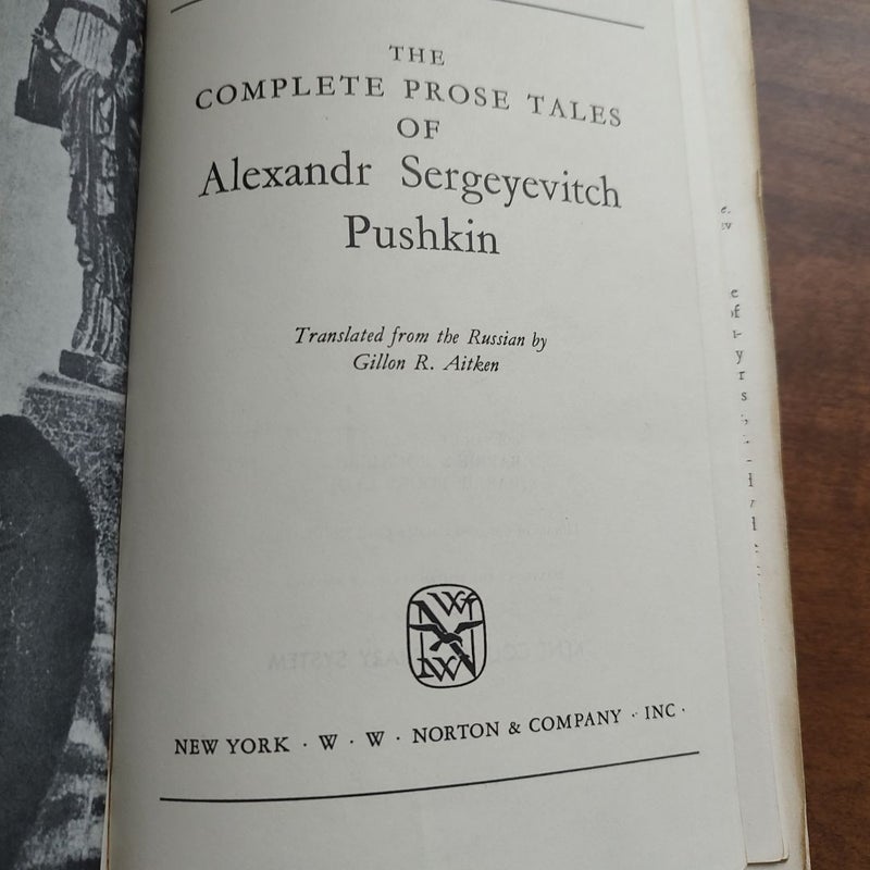 The complete one prose tales of alexander sergeyevitch