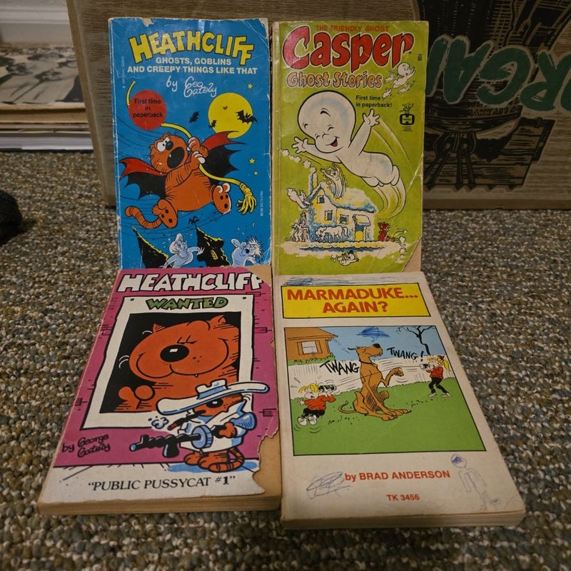 4 vintage comic books