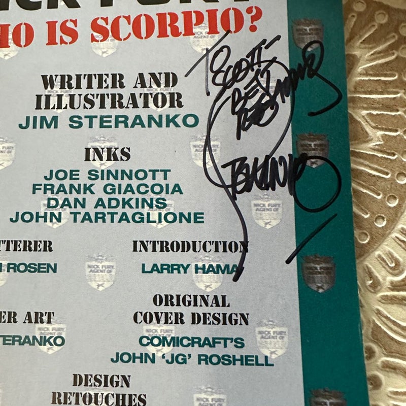 (Autographed) Nick Fury Who is Scorpio? 