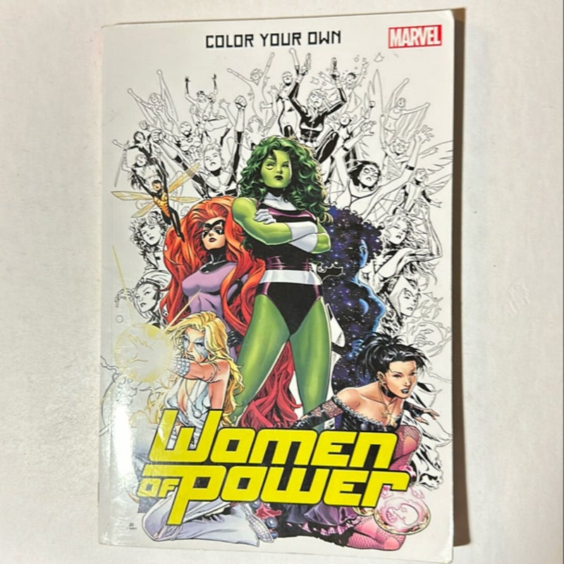 Color Your Own Women of Power-MARVEL