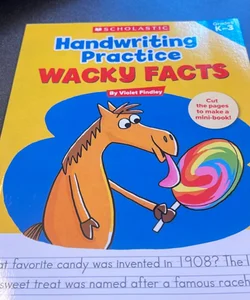 Handwriting Practice: Wacky Facts