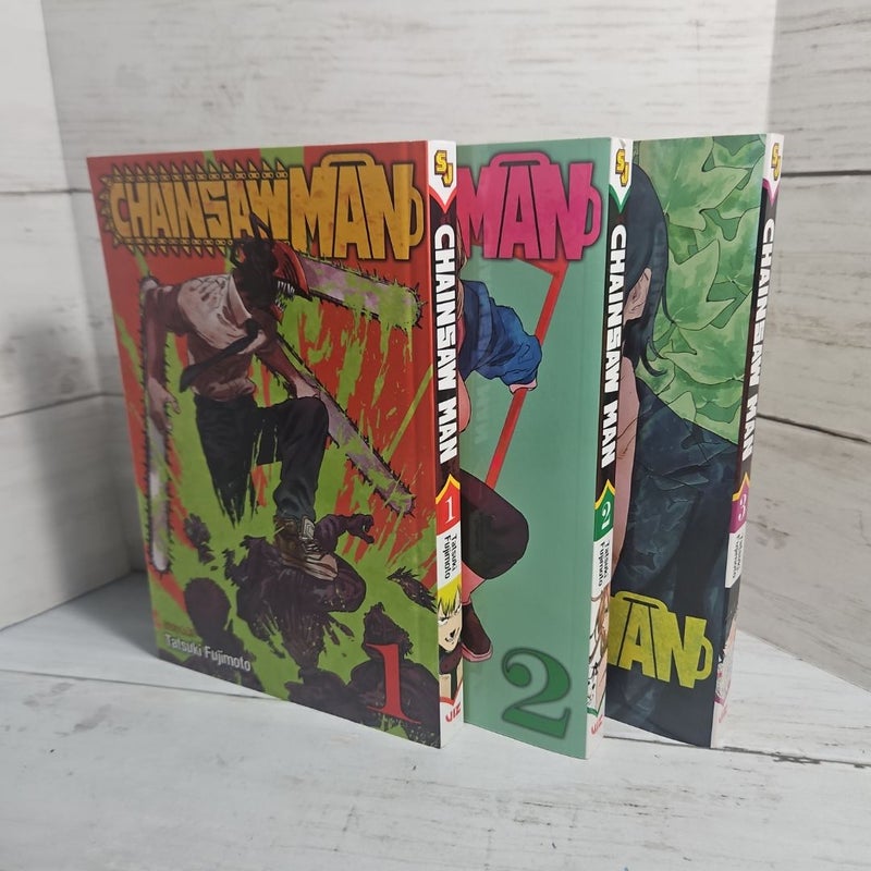 Chainsaw Man, Vol. 1 2 & 3