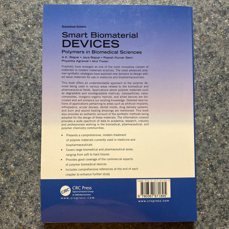 Smart Biomaterial Devices by A. K. Bajpai, Jaya Bajpai, Rajesh Kumar ...