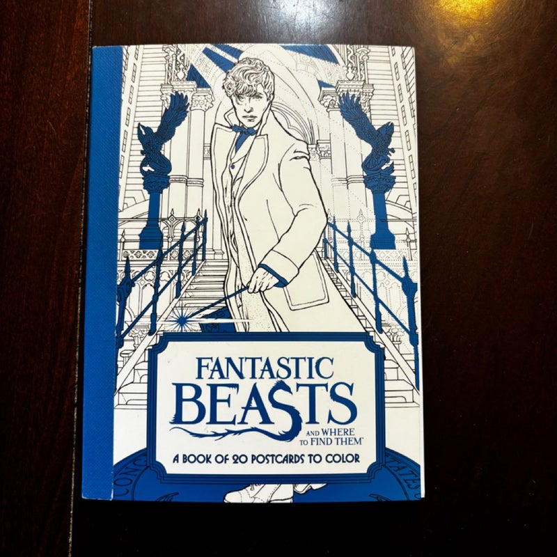 Fantastic Beasts and Where to Find Them - A book of 20 postcards to color