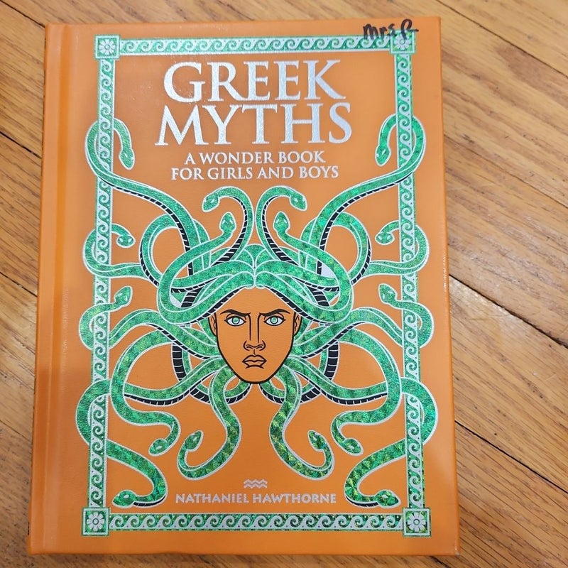 B&N Greek Myths a Wonder Book Leather-O/P