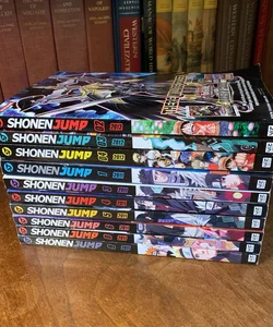 Shonen Jump Magazine 10 books: 2011 1-3, 4-6, 8-9, 2012 2-4: Featuring Naruto, Bleach, One Piece and more