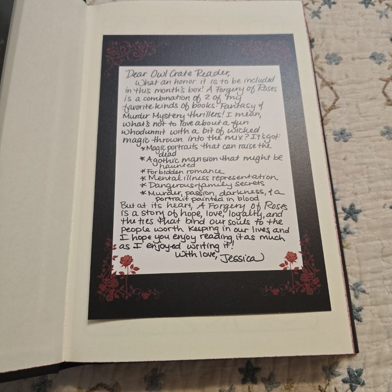 A Forgery of Roses - Owlcrate Signed Edition