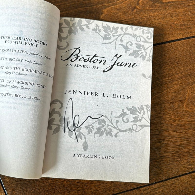 Boston Jane: an Adventure (autographed copy)
