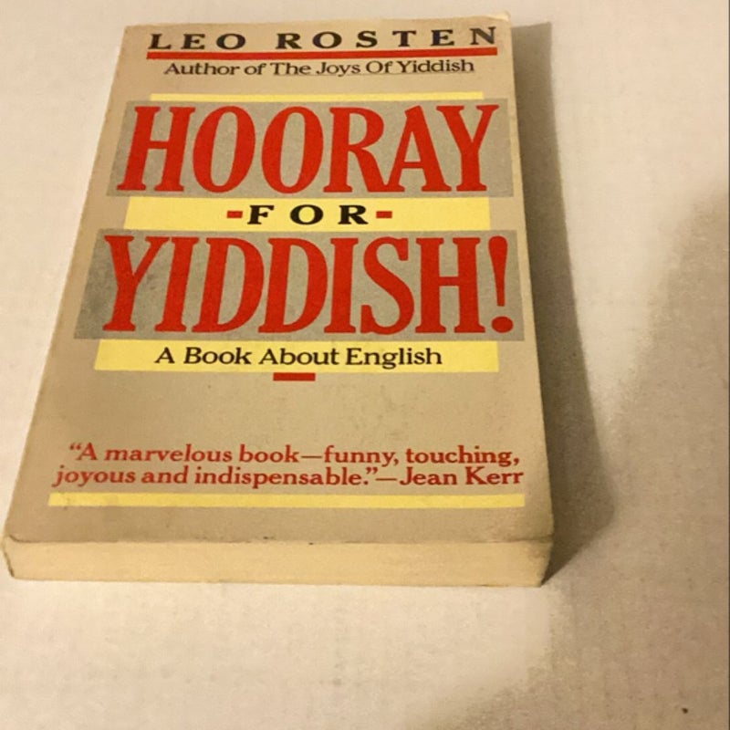 Hooray for Yiddish