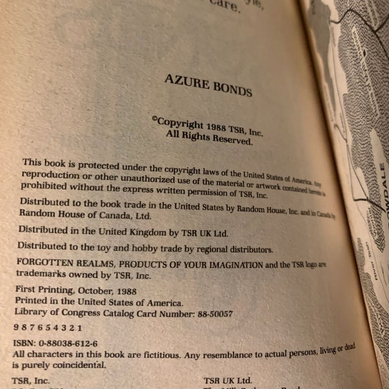 Vintage Forgotten Realms: Complete Finder’s Stone & Moonshae Trilogy Set: Azure Bonds, The Wyvern’s Spur, Song of the Saurials, Darkwalker on Moonshae, Black Wizards, Darkwell