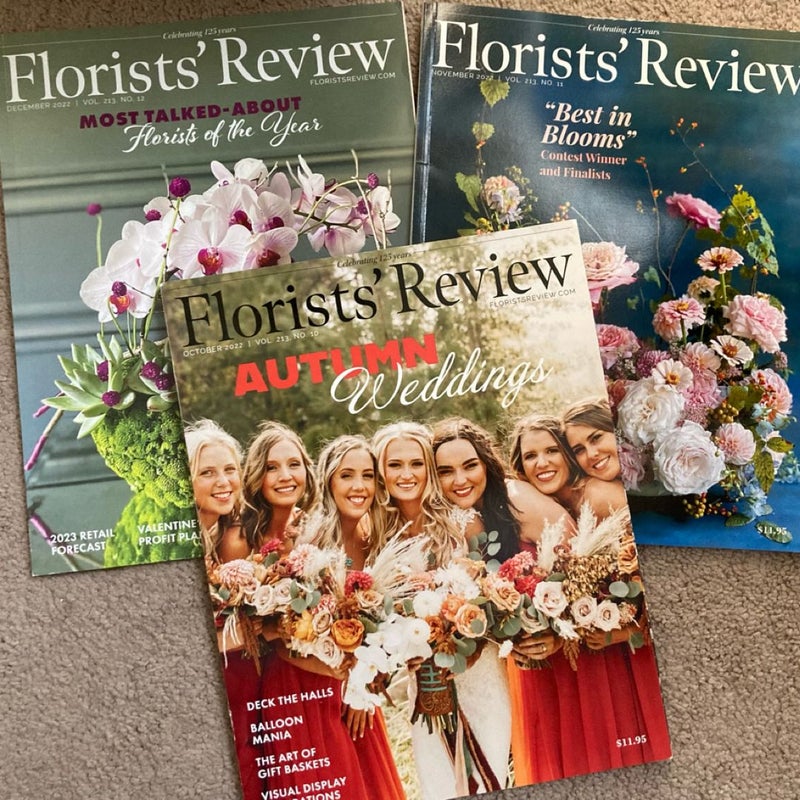 Florists Review lot of 9 flower magazines