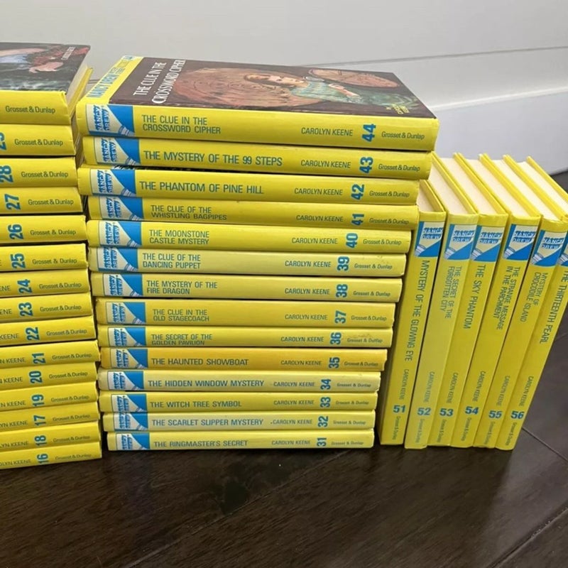 Nancy Drew Complete Series Set 1-56 Glossy Flashlight Hardcover Edition
