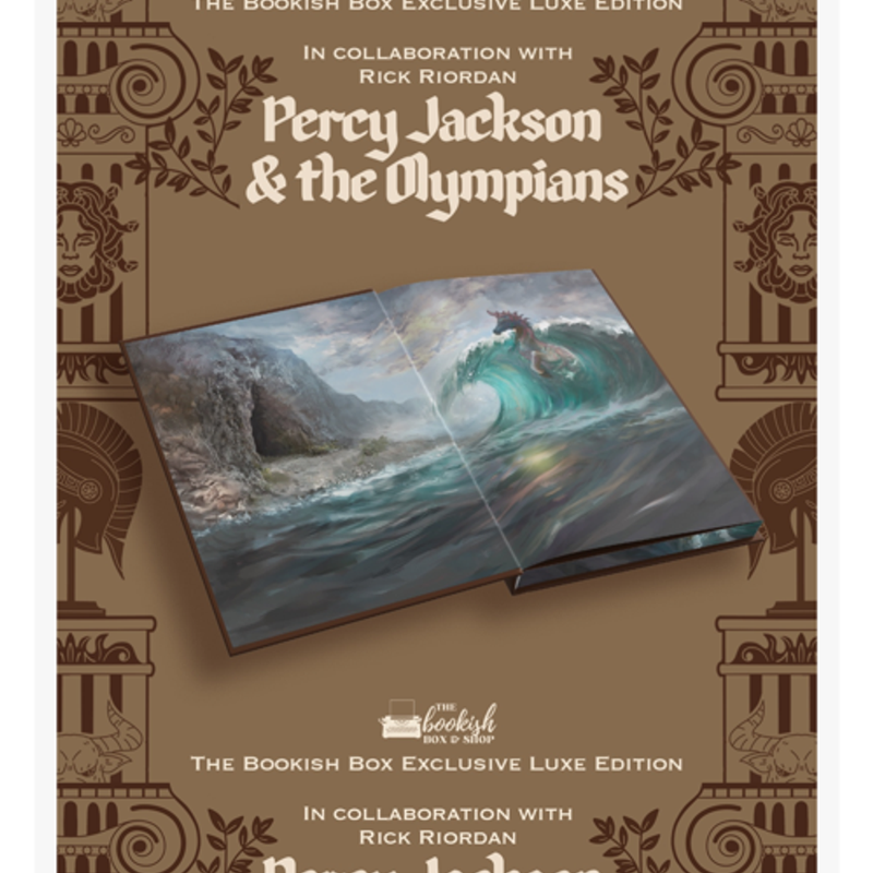 Percy Jackson and the Olympians series Booksih box exclusive