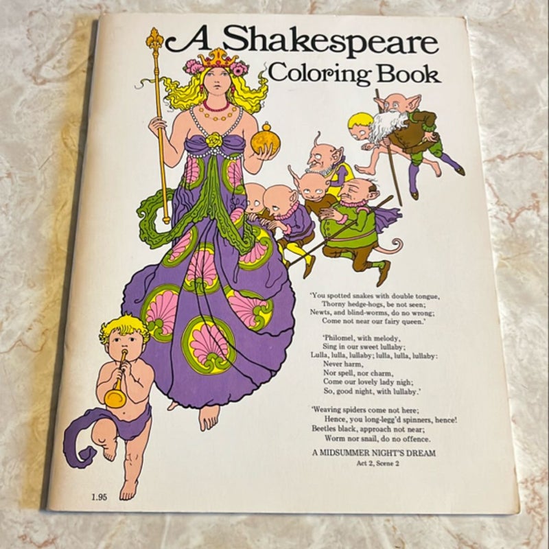 A Shakespeare Coloring Book