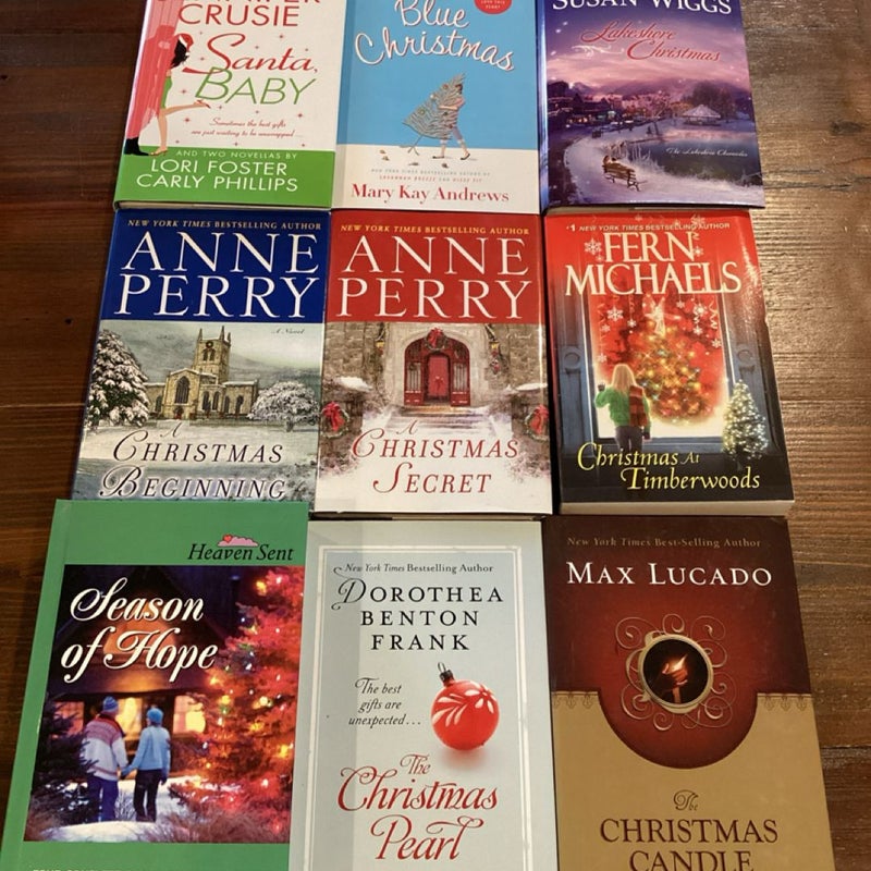 Christmas Novels - Anne Perry, Max Lucado, Mary Kay Andrews, Fern Michaels