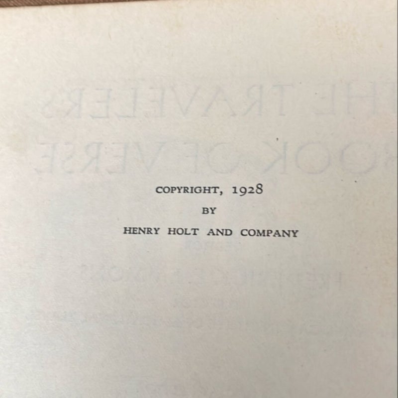 The Traveler’s Book of Verse (1928)