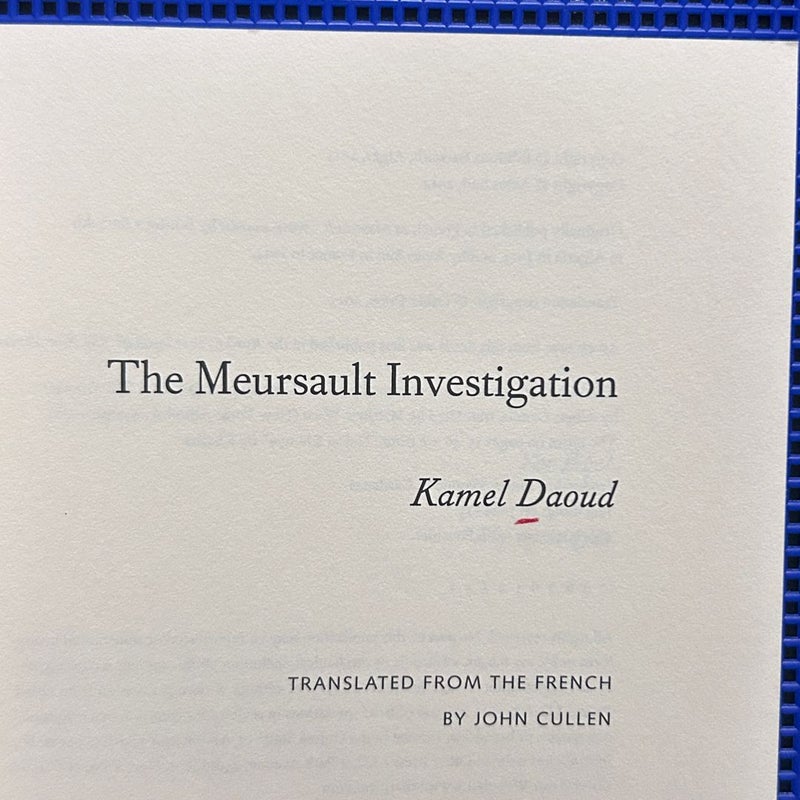 The Meursault Investigation: A Novel