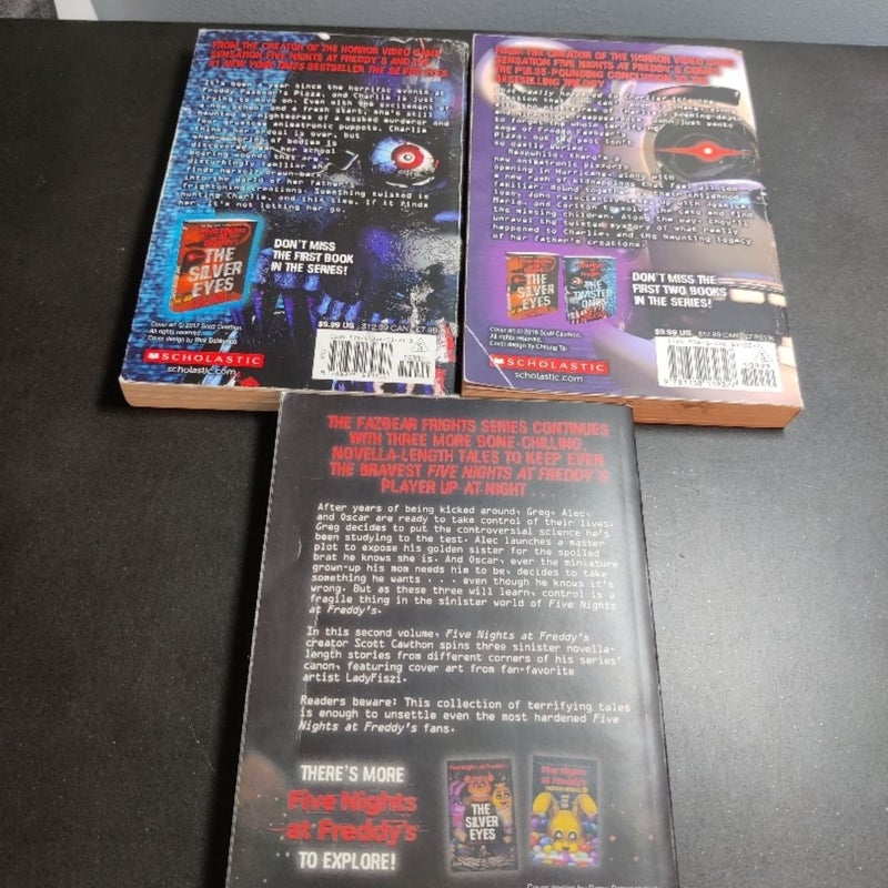 Three Five Nights at Freddy's books 