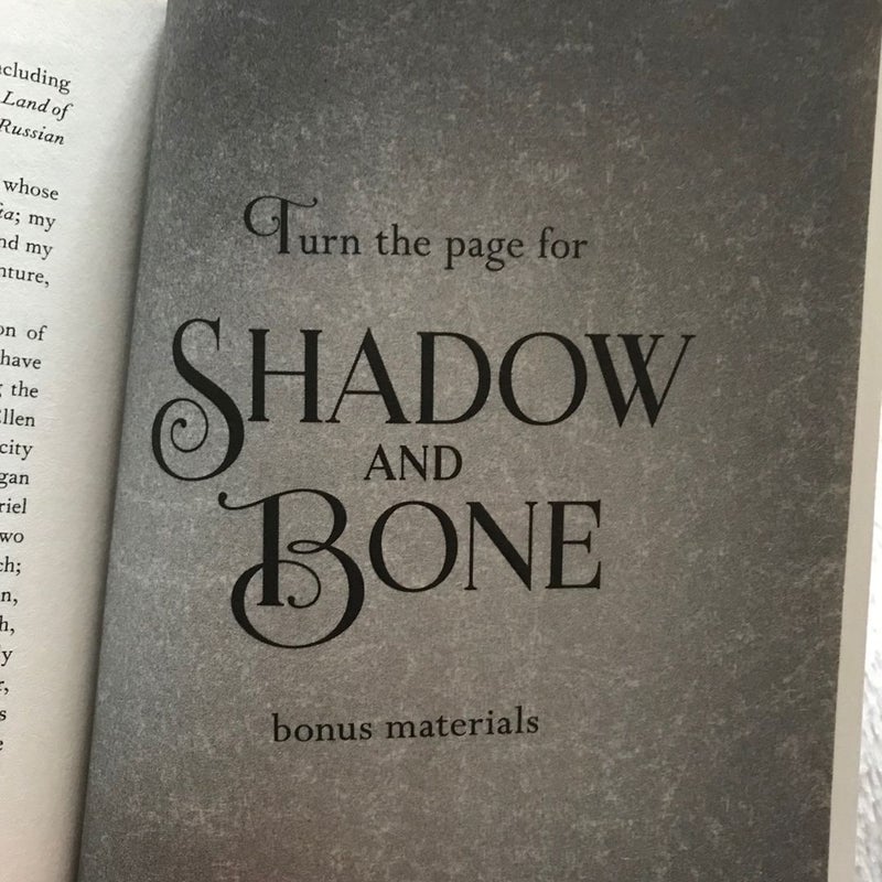 Shadow and Bone