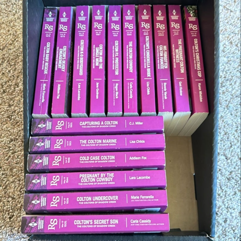 16 harlequin Colton cowboy books 