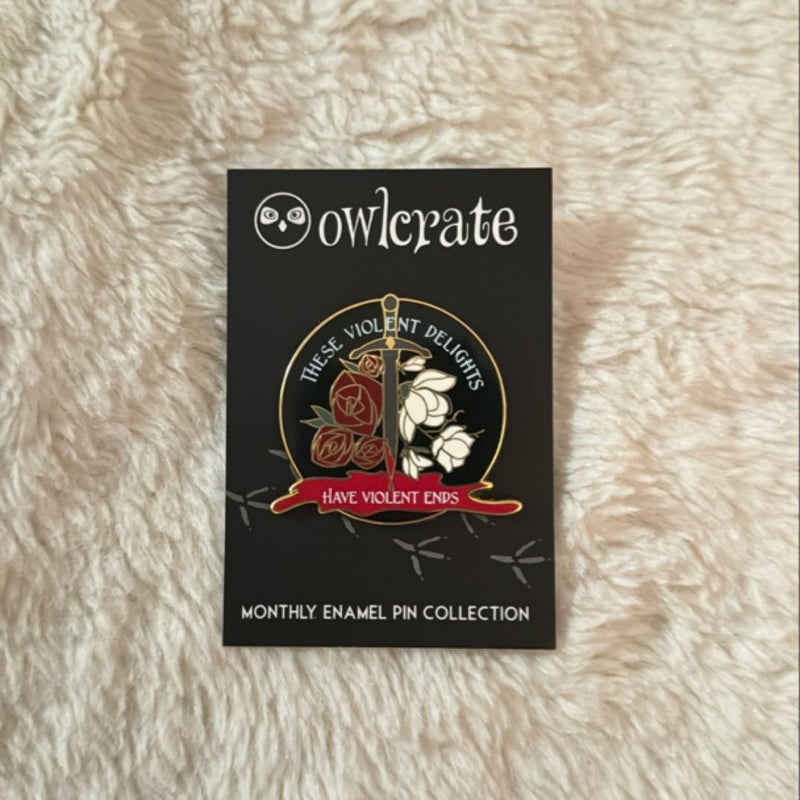 These Violent Delights enamel pin (Owlcrate exclusive)