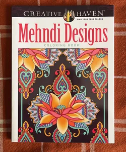 Mehndi Designs Coloring Book 