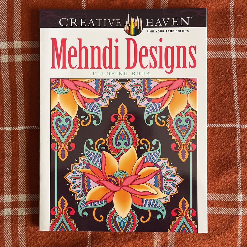 Mehndi Designs Coloring Book 